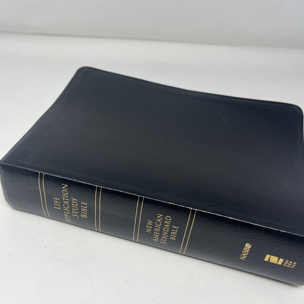 Life Application Study Bible NASB Bonded Black Leather - Zondervan 2000